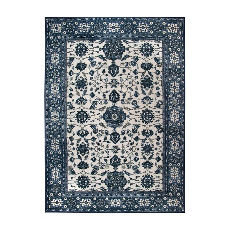 My Magic Carpet Machine Washable Accent Rug Ramage Blue