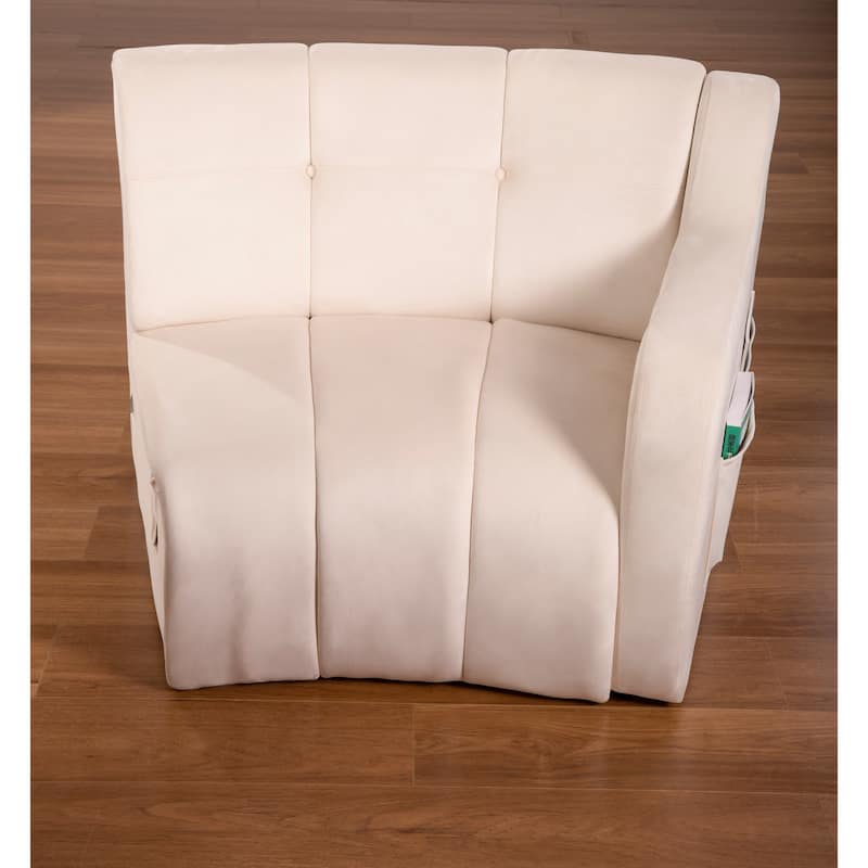 Velvet Curved sofa 3 Seats Symmetrical Modular legless sofa Corner Sectional Round couches - 127''