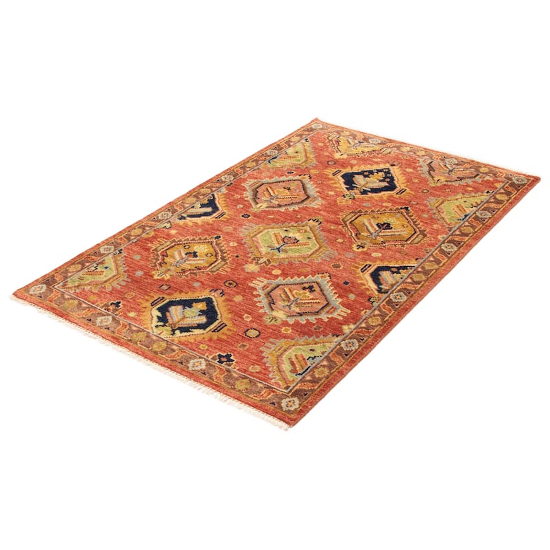 ECARPETGALLERY Hand-knotted Jules Serapi Red Wool Rug - 5'0 x 8'0