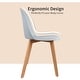 preview thumbnail 7 of 71, Set of 4 Plastic Dining Side Chair Wood For Event Kitchen Office Event Garden Patio Cafe Indoor Outdoor