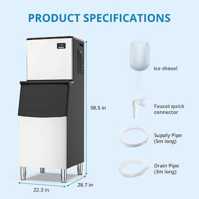 Large Capacity Commercial Ice Maker Including Rapid Ice Making