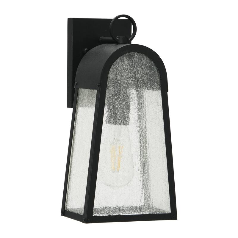 Robert Stevenson Lighting Revere - Metal and Seedy Glass Outdoor Light - 7W x 6L x 14H