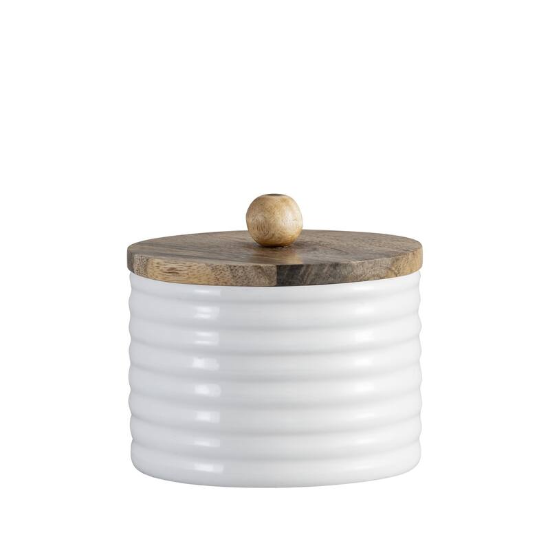 Mango Wood Canister Set of 2
