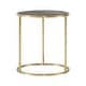 preview thumbnail 18 of 22, Subira Antique Gold Finished Metal Wood Round Coffee Table Nesting Set by iNSPIRE Q Bold