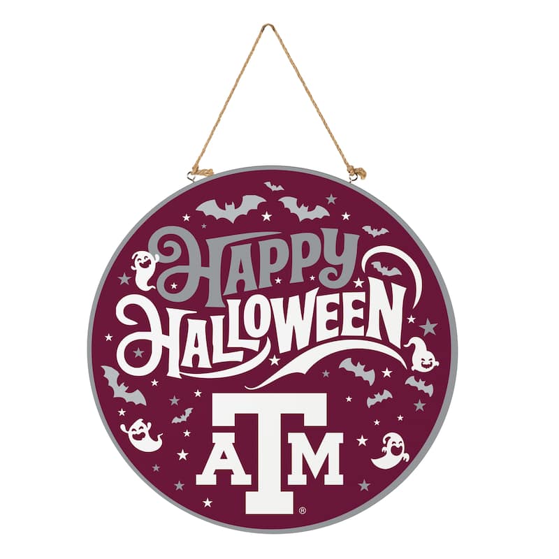 Texas A&M 18" x 18" Halloween Door Décor Wall Sign