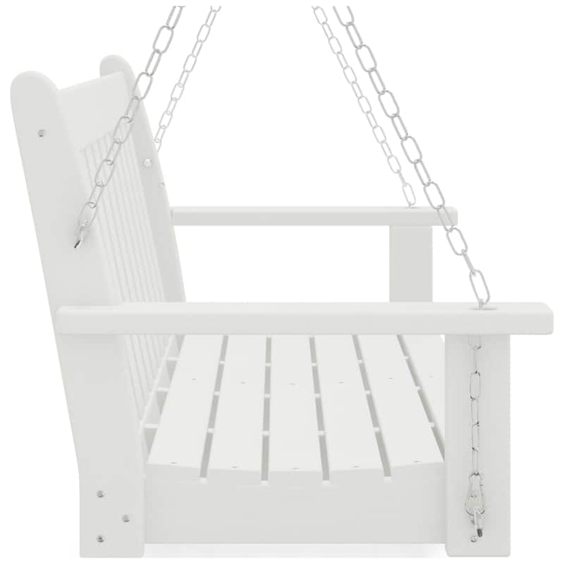 Laguna Outdoor Patio 51 Inch Traditional Hanging Porch Swing