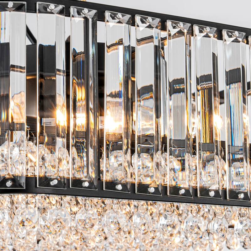 Modern Glam 4-Light Crystal Flush Mount Ceiling Light