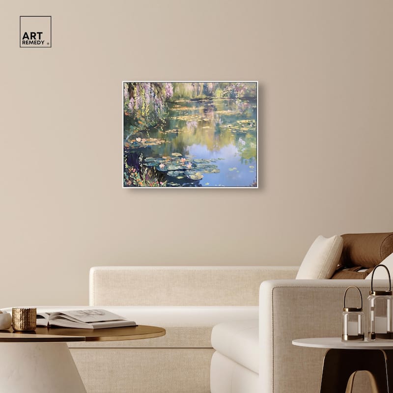 Lily Lagoon I Canvas by Art Remedy