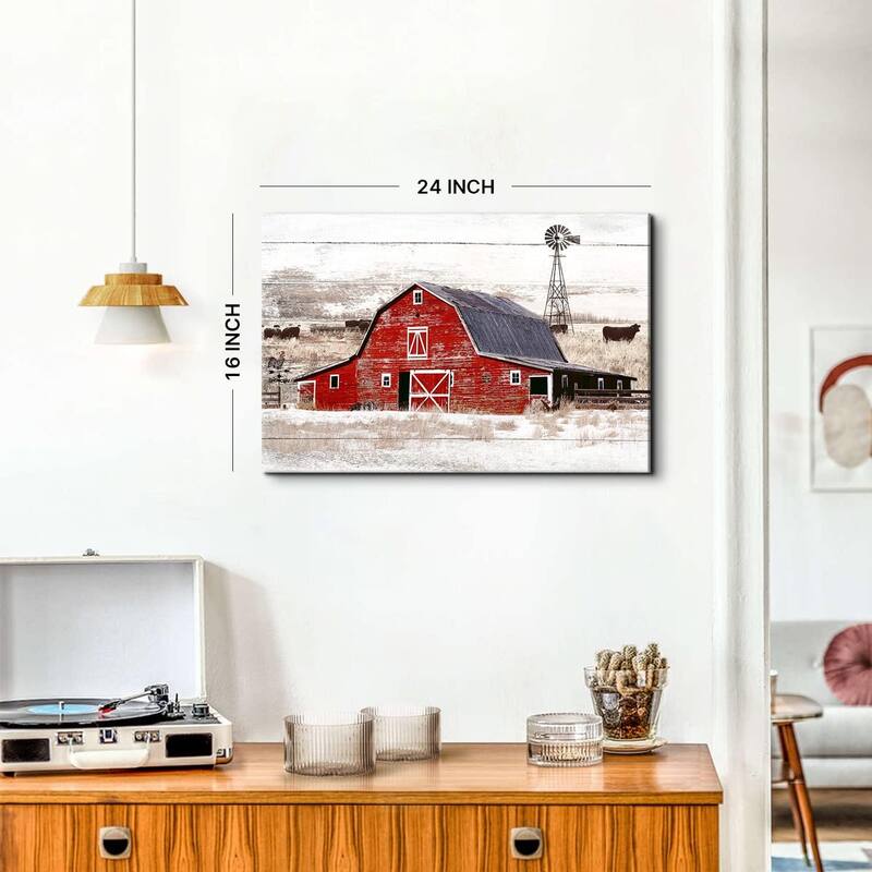 Barn Wall Art Country Red Barn Pictures Wall Decor