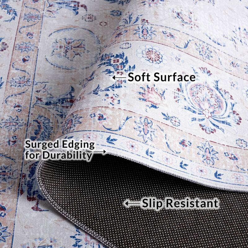SAFAVIEH Tucson Wanda Transitional Machine Washable Rug