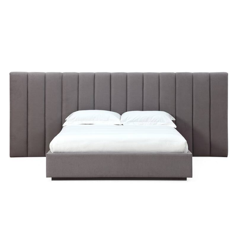 Monty Upholstered Wall Bed in Stormy Night