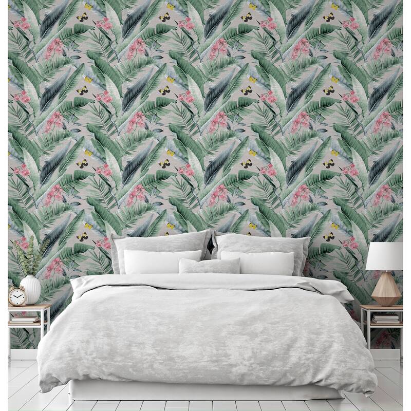 Arthouse Miriam Grey Tropical Wallpaper