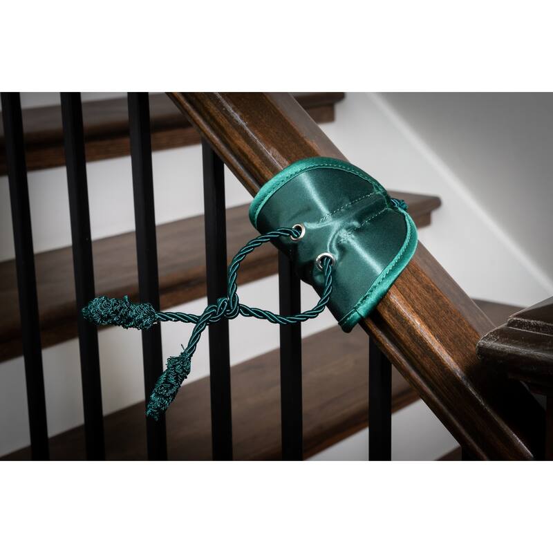 Banister Protecting Garland Ties (3 Pack - Green) - Green