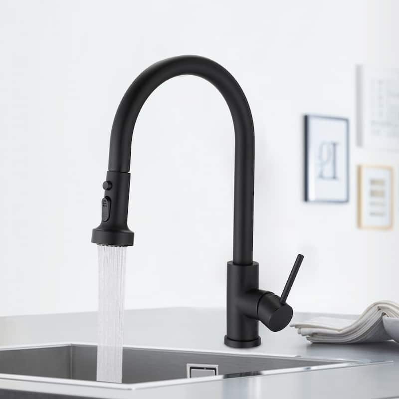 DORNBERG Stainless Steel Pull Down Kitchen Faucet with Sprayer