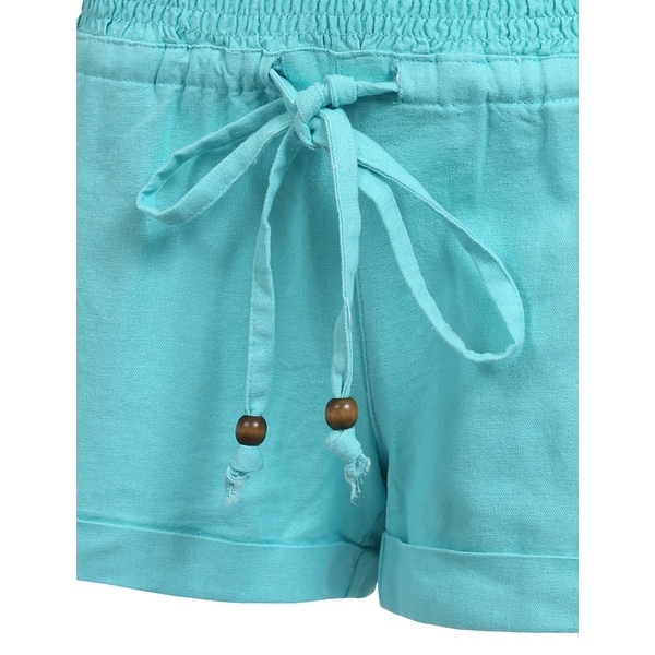 stretch waist shorts womens