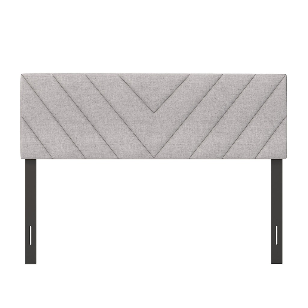 Gymax Linen Fabric Upholstered Headboard Rectangular Headboard w/