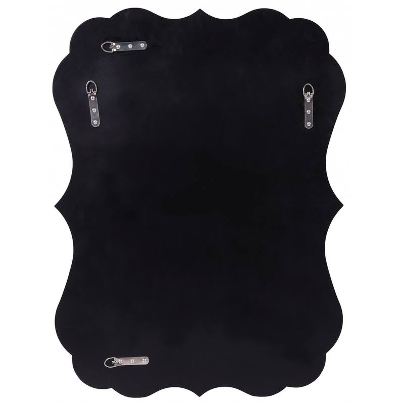 Scalloped Frameless Wall Mirror Black On Sale Bed Bath & Beyond