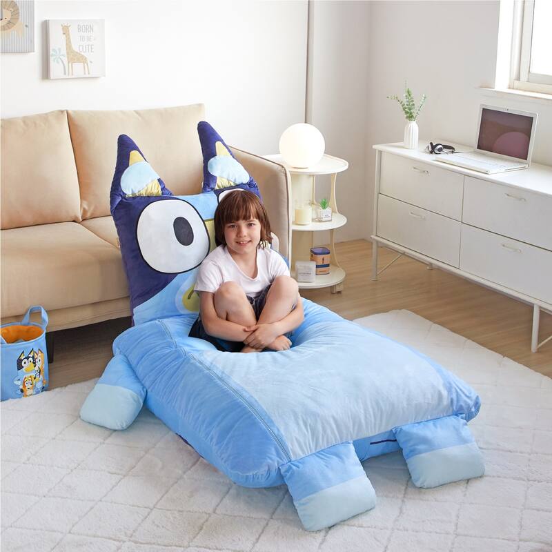 Bluey Oversized Oversized Floor Lounger for Kids,Nap/Play Mat