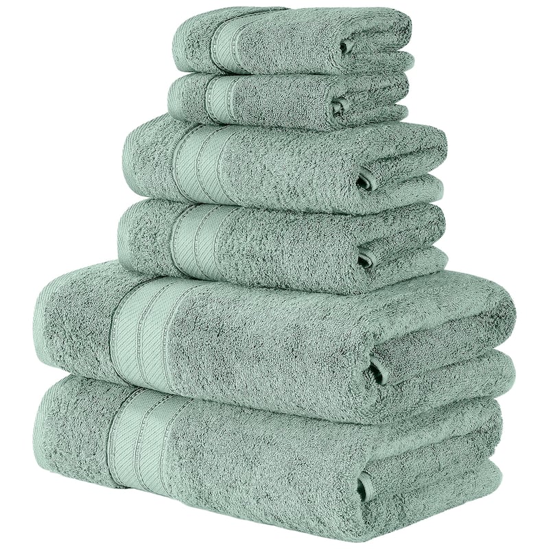 Modern Threads 6-Piece SpunLoft Towel Set - Eucalyptus