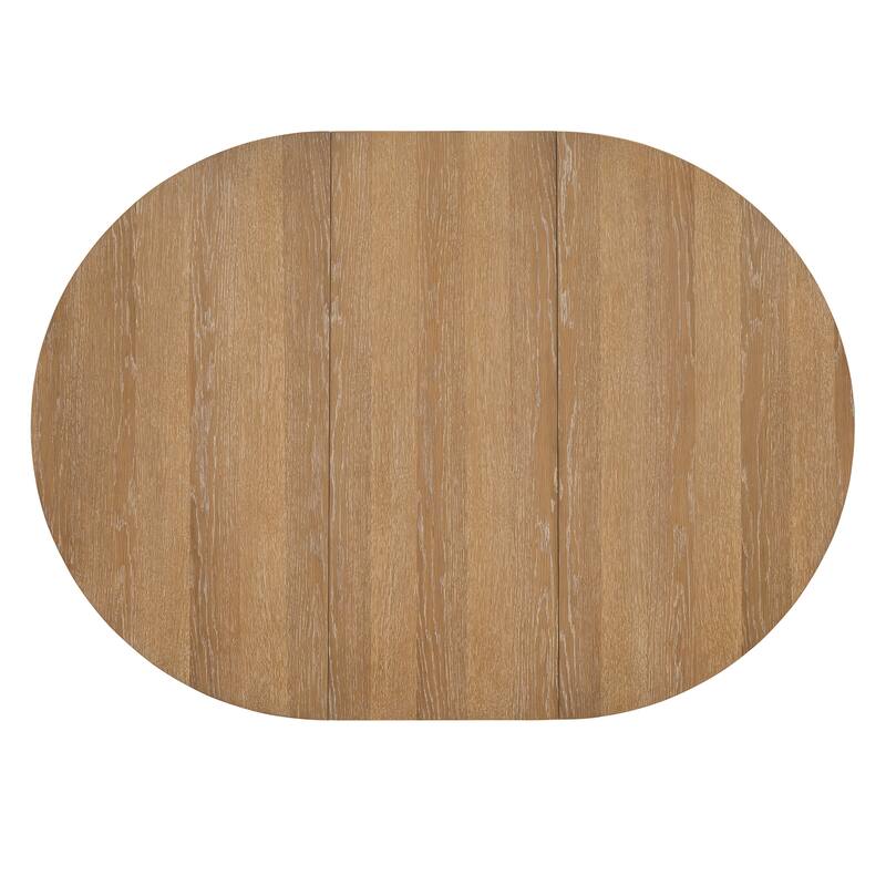 Extendable Dining Table with 16-inch Leaf