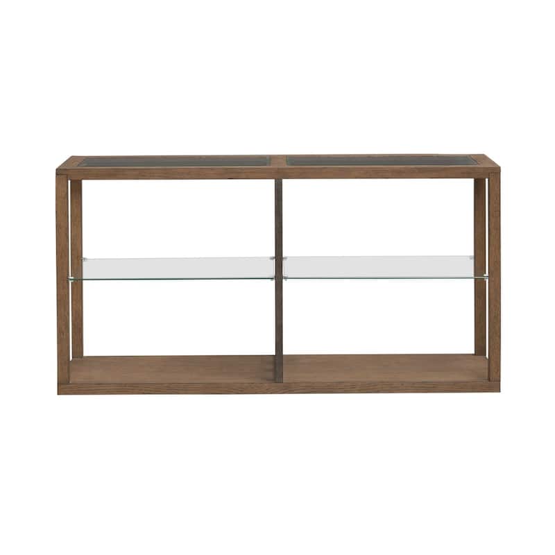 Liberty furniture Bayhill Trellis Glass Top Sofa Table - Width 59" x Depth 22" x Height 11"