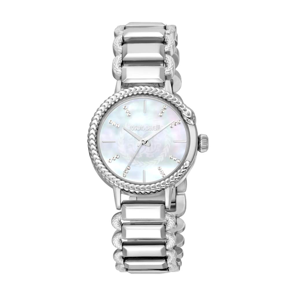 Roberto Cavalli Women RC5L020M0045 Quartz Watch - Silver-Tone