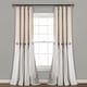 preview thumbnail 106 of 152, Lush Decor Linen Button Single Panel Window Curtain
