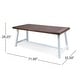preview thumbnail 6 of 48, Linden Outdoor 6 Piece Rustic Iron and Acacia Wood Dining Set by Christopher Knight Home