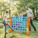 preview thumbnail 13 of 28, 2.5Ft 4-to-Score Giant Game Set - 33" x 13" x 30" (L x W x H) Orange