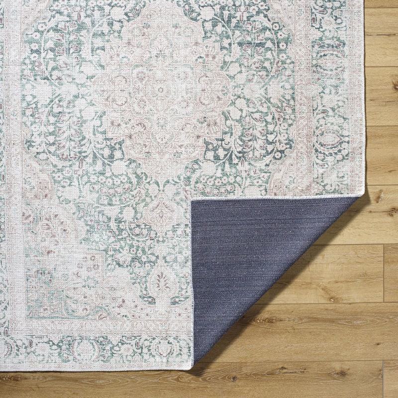 Livabliss Amelie Washable Traditional Area Rug