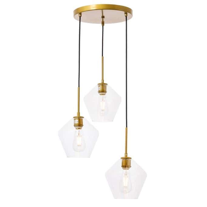 Gerald 3-Light Glass Pendant