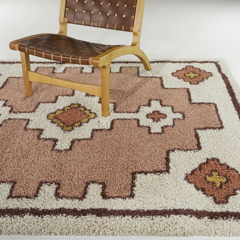 Holanda Southwestern Shag Area Rug