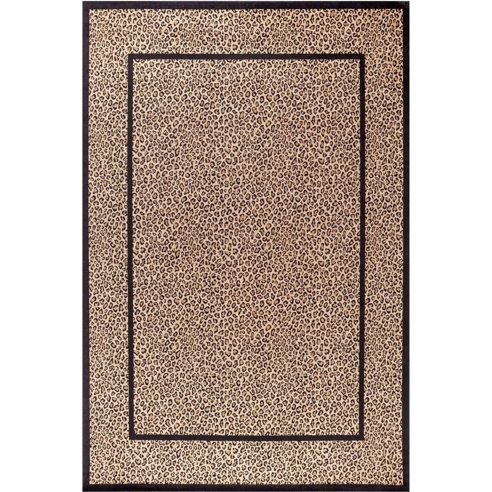 Concord Global Leopard Animal Area Rug