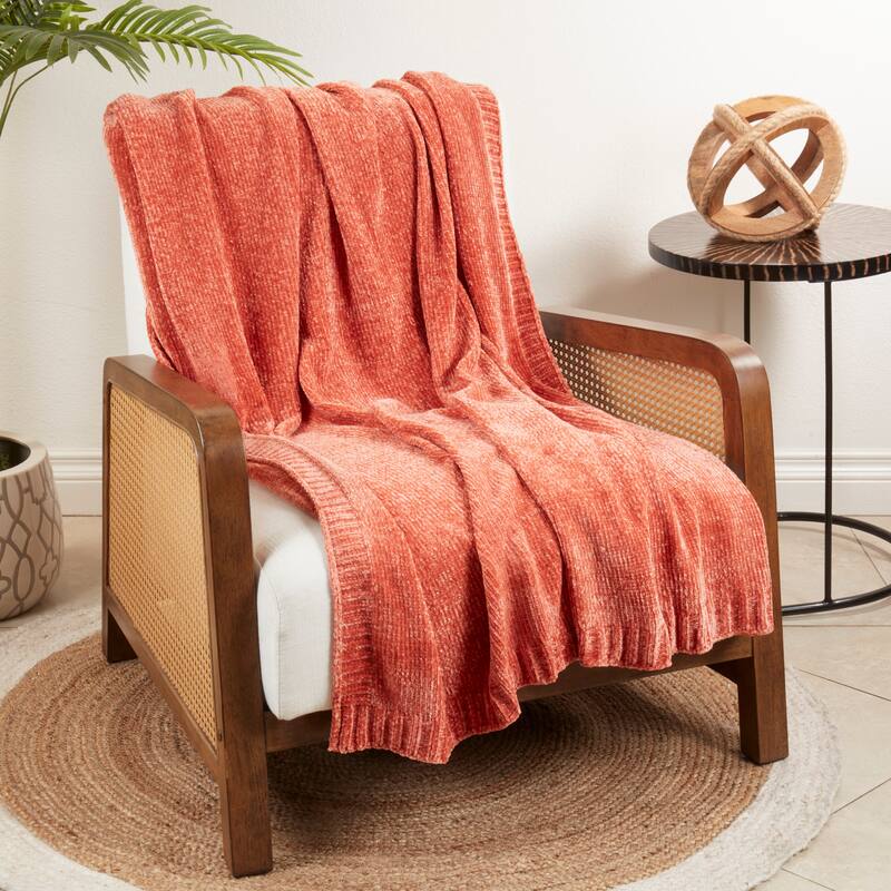 Warmth of Chenille Knit Throw