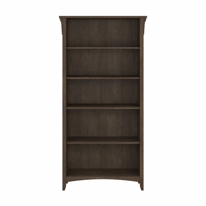 Bush Furniture Salinas Tall 5 Shelf Bookcase with Adjustable Shelves