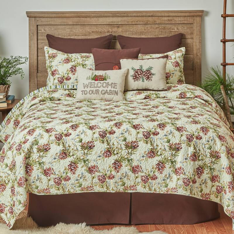 Cooper Pines Rustic Lodge Cotton Quilt Set