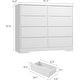 preview thumbnail 10 of 26, Tall Modern Wooden Dresser with 8 Drawers, Deep Storage, Large Chest of Drawers with Wide Top
