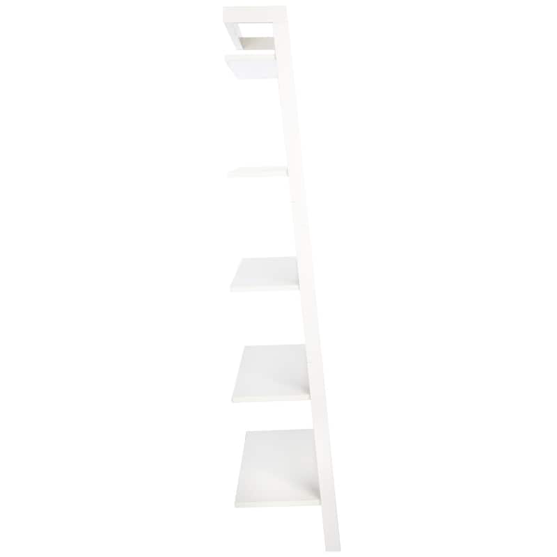 SAFAVIEH Babs 5-Tier Leaning Etagere Bookcase - 31.5" W x 11" L x 72.4" H - 31Wx11Dx72H