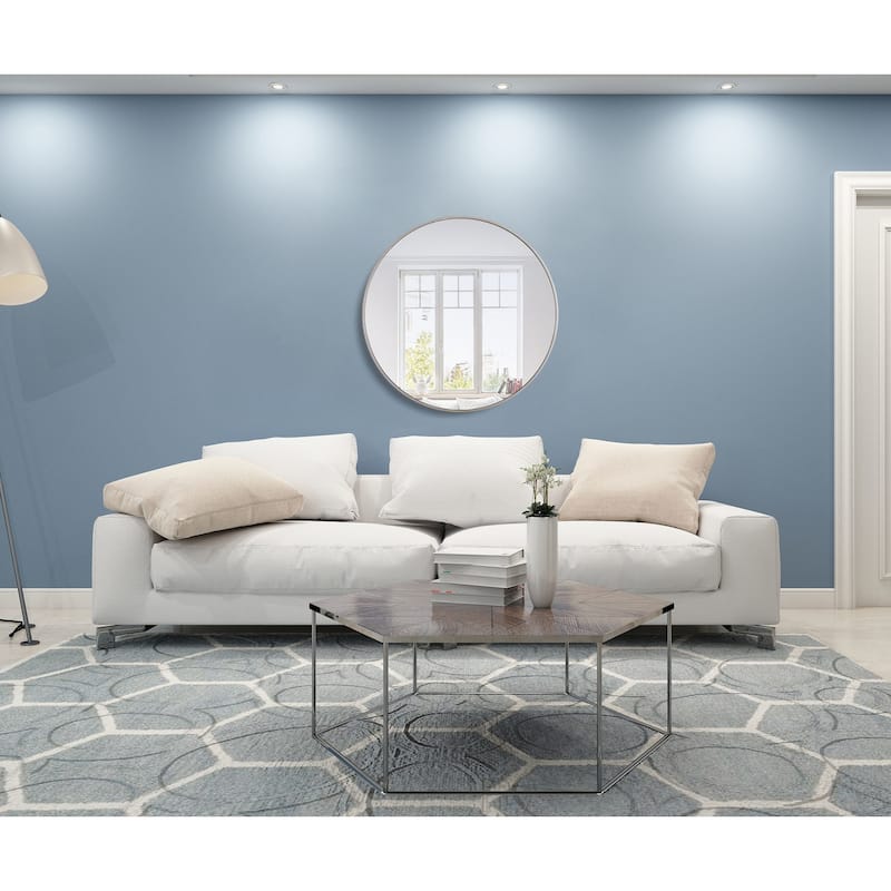 Elegant Lighting Eternity 36" Diameter Circular Beveled Metal Framed