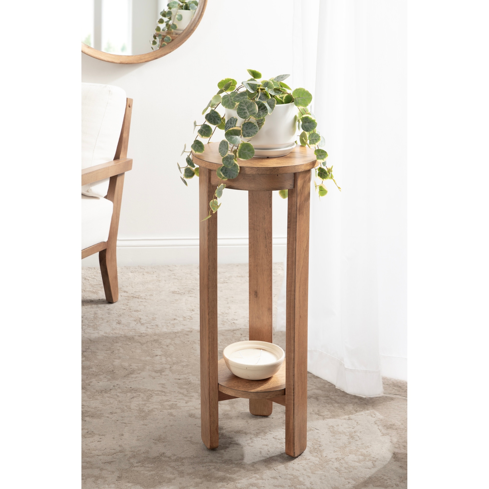 Kate and Laurel Foxford Round Drink Table 12x12x30