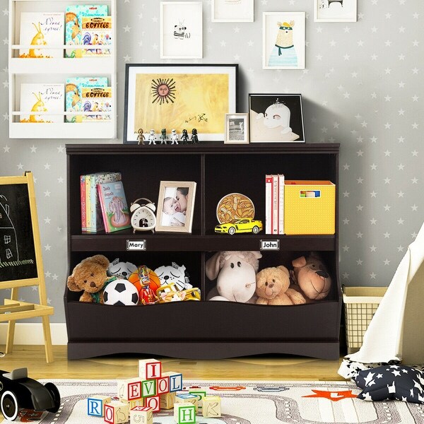 childrens bookcase with storage