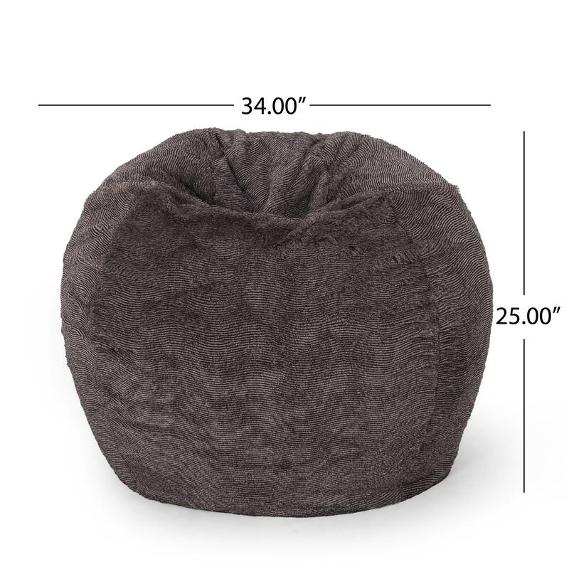 Comfortable Faux Fur Bean Bag with Versatile Design for Relaxation