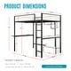 preview thumbnail 2 of 31, Furniture of America Jackson Modern Black Metal Loft Bed with Dual Desks and Closet Rod