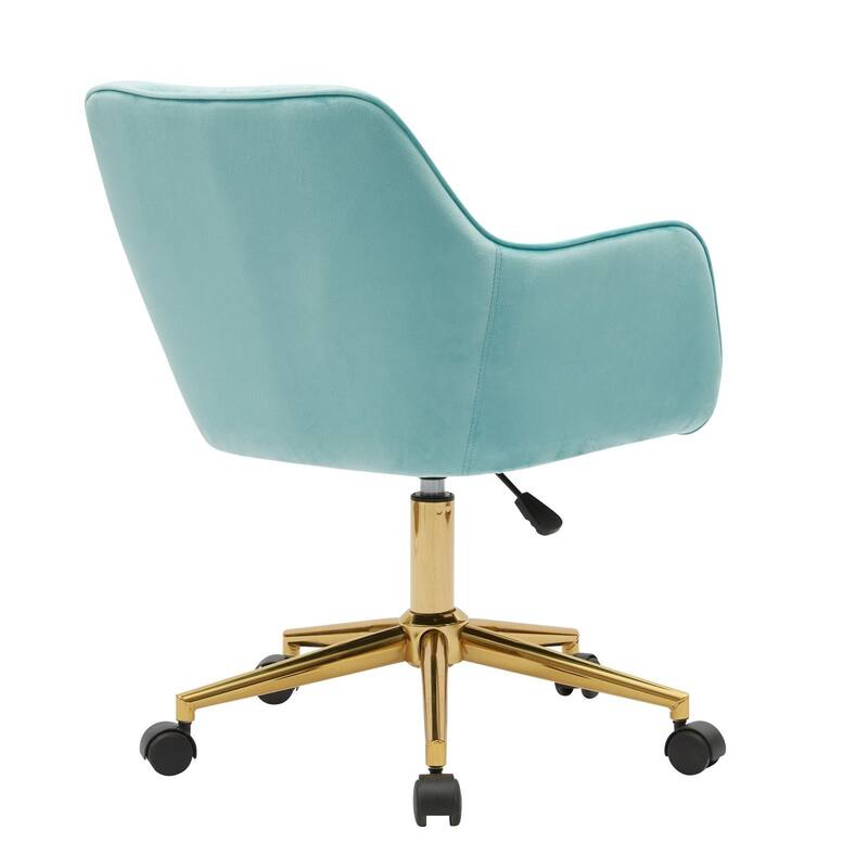 Velvet Adjustable Height Home Office Swivel Chair with Universal Wheel