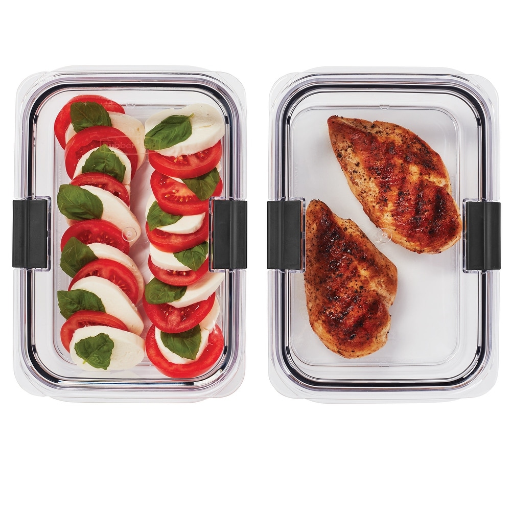 Rubbermaid Brilliance Food Storage Container, Mini, 0.5 Cup, Clear, 2 Pack  - 0.5 Cup - Bed Bath & Beyond - 32759900