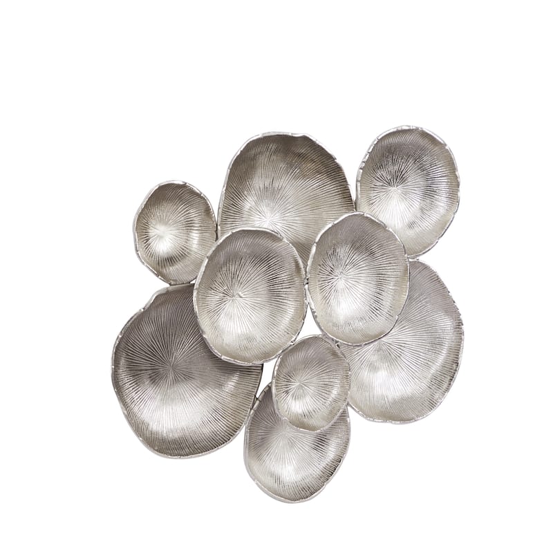 Aluminum Metal Plate Home Wall Decor with Uneven Edges - Silver or Gold - Roche River Decor