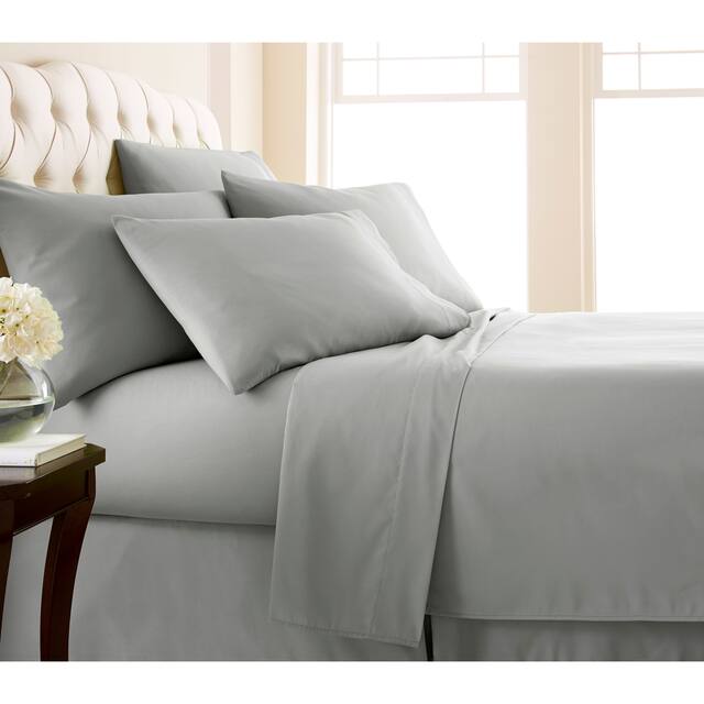 Vilano Series Ultra Soft Extra Deep Pocket 6-piece Bed Sheet Set - Full - Steel Grey