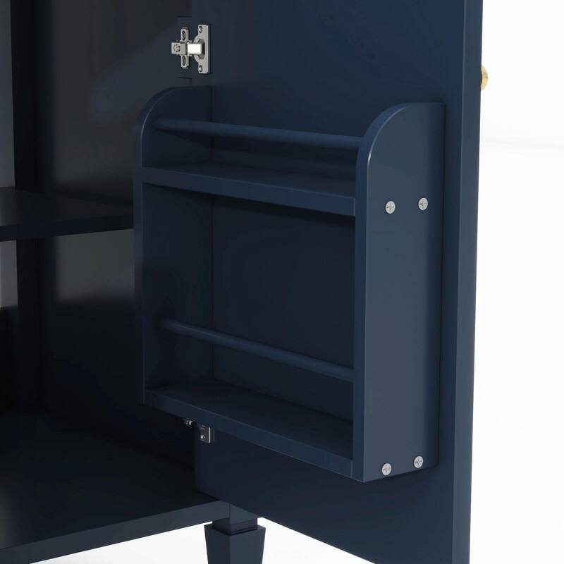 30'' Modern Bathroom Vanity with Top Sink, 2 Drawers and Tip-out Drawer