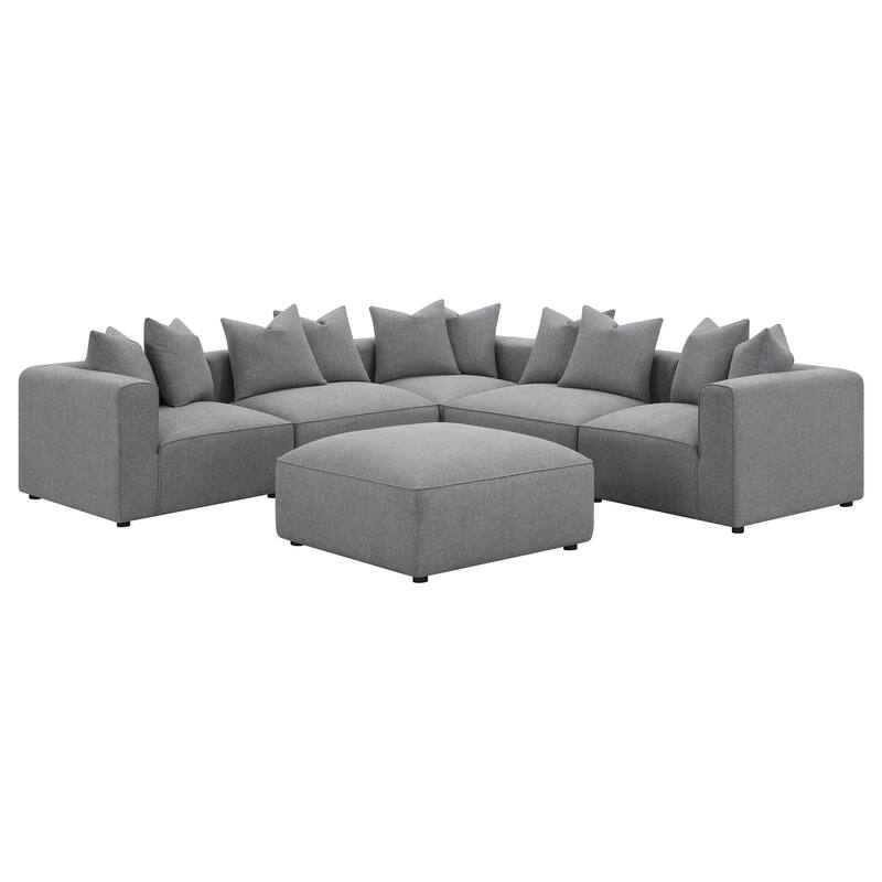Modern Square Upholstered Ottoman for Living Room Bedroom