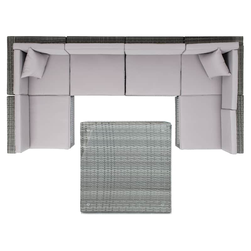 SAFAVIEH Outdoor Living Diona Patio Sectional Set